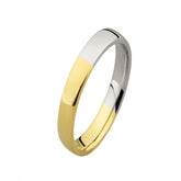 9ct White & Yellow Gold Wedding Band
